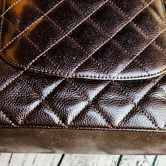 Dark Brown Chanel PST shopper tote - Picture 2 of 8